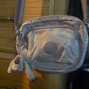 Kipling Pink Crossbody Bag with Monkey Charm